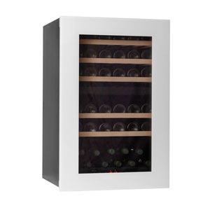 Zweizonen-Weinkühlschrank Pevino Push Open f. 42 Flaschen, Weiß